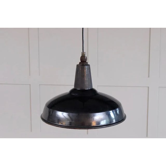 Swedish Enamel Ceiling Light, 1930s For Sale - Image 6 of 9