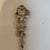 Art Nouveau Early 20th Century Small Floral Silver Sugar Spoon For Sale - Image 3 of 5