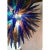 Modern Myran Allan Luxury Lighting Modern Blue Mouth-Blown Murano Art Glass Chandelier in the Style of Dale Chihuly For Sale - Image 3 of 5