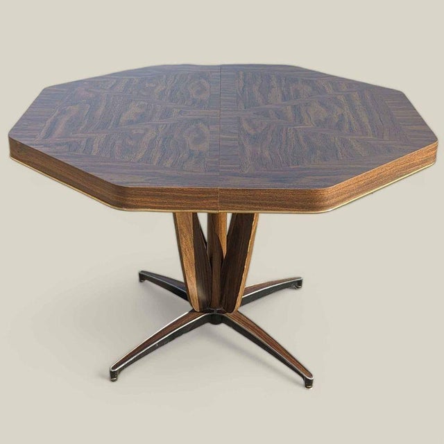 Mid-Century Modern 1960s Chromcraft Laminate Dining Table With Star Base, Mid-Century For Sale - Image 3 of 11