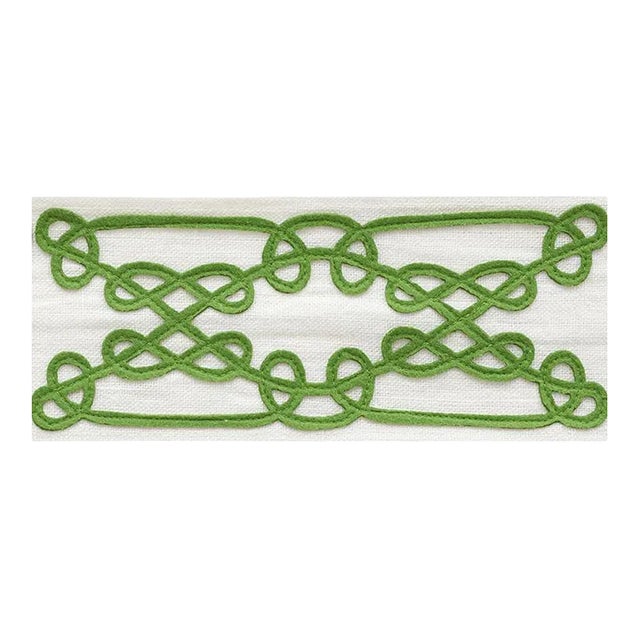 Sample - Schumacher Ormond Tape in Green For Sale