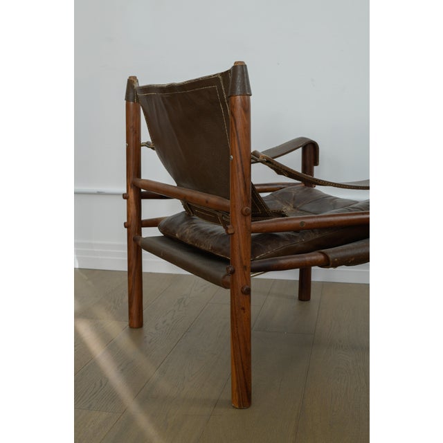 1960s 1960s Attributed to Arne Norrell “Sirocco” Safari Lounge Chair by Norell Möbel Ab, Sweden For Sale - Image 5 of 5