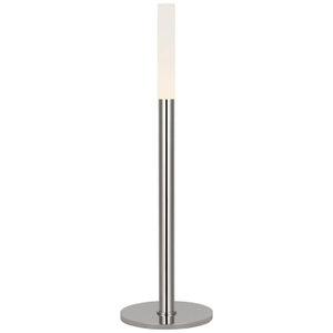 Kelly Wearstler by Visual Comfort Signature Rousseau 20" Table Lamp in Polished Nickel with Etched Crystal