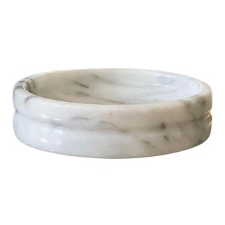 White Marble Catchall Dish For Sale
