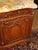 French Louis XVI Style Marble Top Burl Wood Server Dresser Commode Circa 1920 For Sale - Image 11 of 14