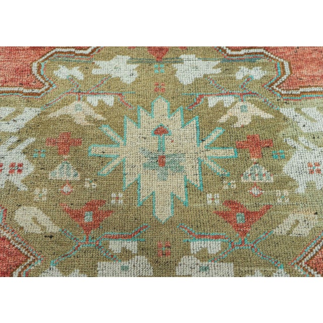Turkish Vintage Rug 3'7" x 10'5" #20849 For Sale - Image 4 of 8