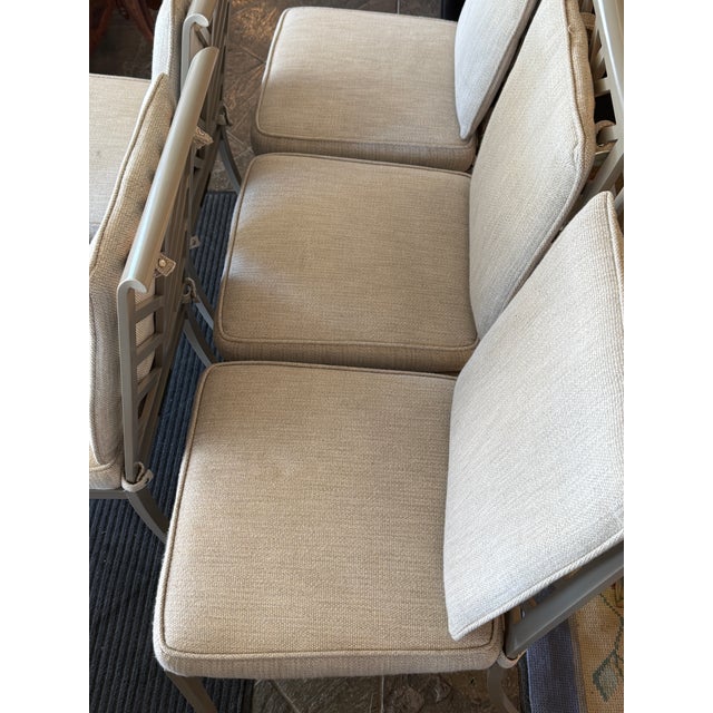 Metal McKinnon and Harris Buie Outdoor Dining Side Chairs, Set of Six For Sale - Image 7 of 10
