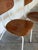 Brown Plywood Stacking Chairs Set of 2 Mid-Century Modern 1970s For Sale - Image 8 of 11