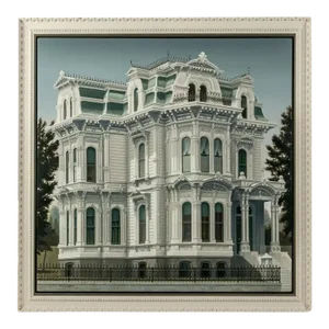 The Governor's Mansion in California Sacramento Acrylic on Canvas Painting, Douglas K. Gifford (American)