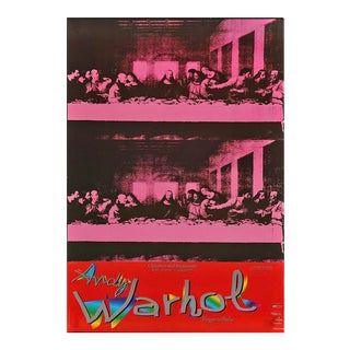 Andy Warhol "Viaggio in Italia" The Last Supper Italian Museum/Art Exhibition Oversize Poster, 1997 For Sale