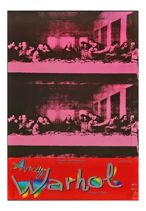 Andy Warhol "Viaggio in Italia" The Last Supper Italian Museum/Art Exhibition Oversize Poster, 1997