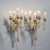 Early 20th Century Antique Arts & Crafts Gothic Silvered Finish Candelabra Wall Sconces 20th C For Sale - Image 5 of 8