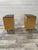 Glass Vintage Nightstands with Original Black Opaline Glass by Novy Domov, 1960s, Set of 2 For Sale - Image 7 of 8