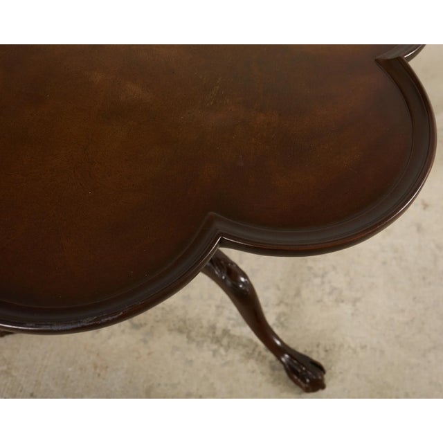 English Georgian Style Clover Leaf Flip-Top Table For Sale - Image 10 of 17