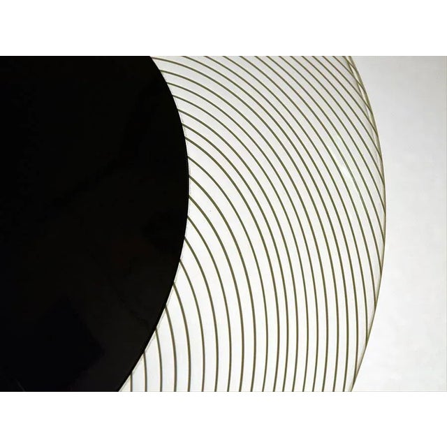 Black Murano Glass & Metal Table Lamp, 1970s For Sale - Image 8 of 10