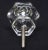 Set of 4 Vintage 1.5 In. Hexagon Clear Glass Cabinet Drawer Knobs For Sale - Image 6 of 6