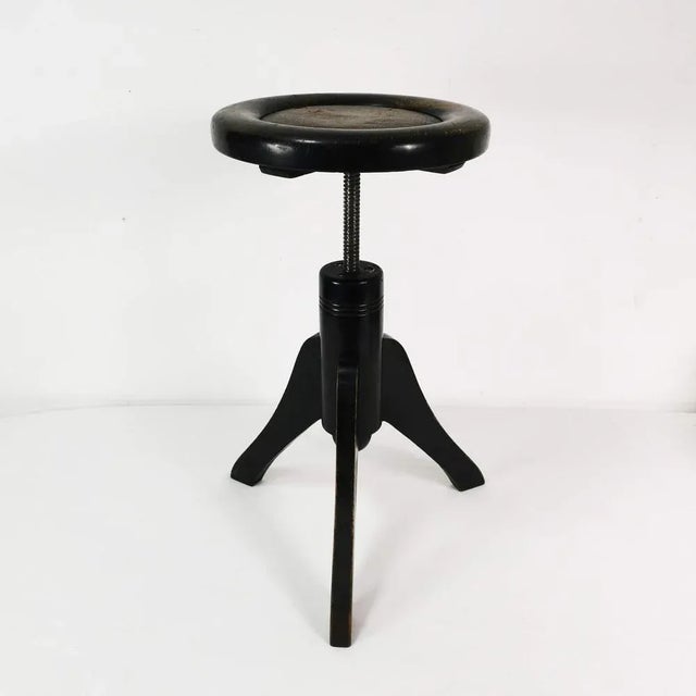 Bauhaus Art Deco Piano Stool, Germany, 1930s For Sale - Image 3 of 13