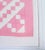 Rustic 20Thc Mini Pieced Pink & White Postage Stamp Doll Quilt For Sale - Image 3 of 7