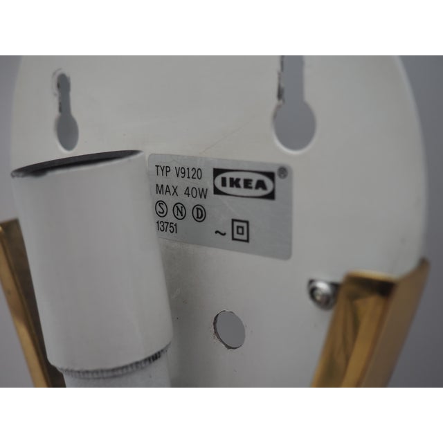 Brass Wall Lamps from Ikea, Sweden, 1990s, Set of 2 For Sale - Image 13 of 15
