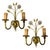 Italian Murano Glass Gold Gilded Sconces, 1960s, Set of 2 For Sale - Image 12 of 12