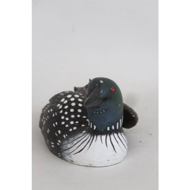 Figurative Heritage Artists Mini Loon Bird Made in Canada Hand Painted Resin Figure 4521b For Sale - Image 3 of 10