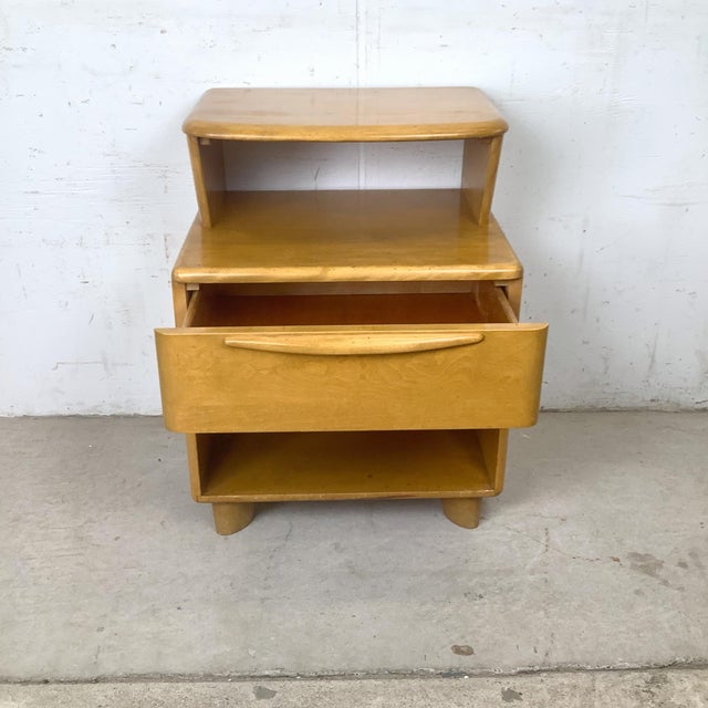 Mid-Century Modern Heywood-Wakefield Encore Wheat Birch Nightstand For Sale - Image 3 of 12