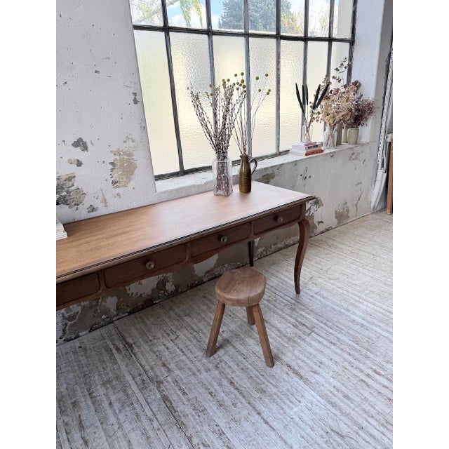 Vintage Oak Console Desk, 1960s For Sale - Image 12 of 18