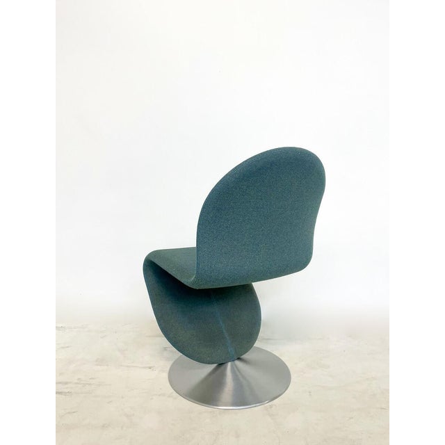Green Mid-Century Modern System 123 Chair attributed to Verner Panton, Denmark, 1973 For Sale - Image 8 of 9