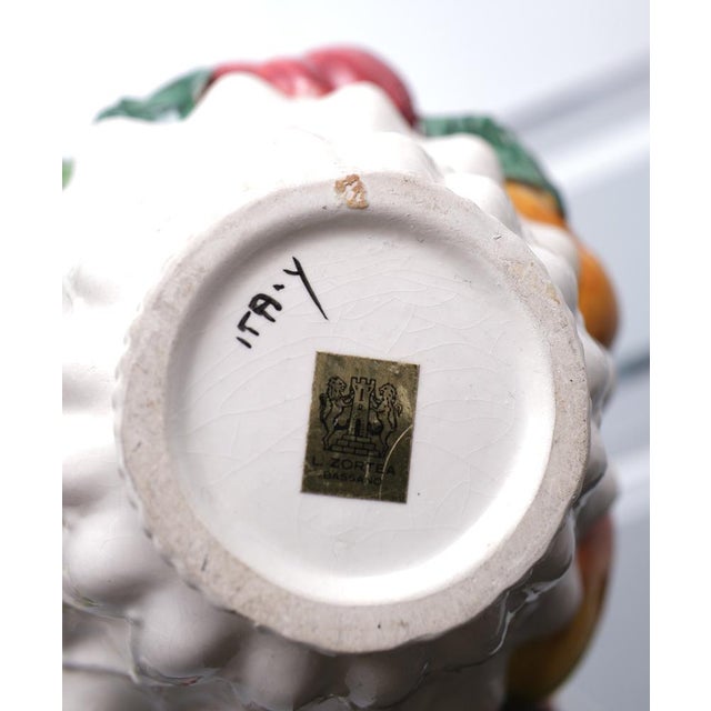 Italian Ceramic Fruit Baskets by Bassano Zortea, Italy, 1958, Set of 2 For Sale - Image 9 of 14