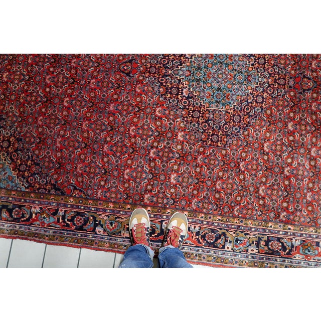 Persian 1920s, Antique Persian Bidjar Handmade Rug 7.5' X 10.11' For Sale - Image 3 of 15