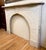 Victorian Antique Victorian Arched Carrara Marble Fireplace Mantel For Sale - Image 3 of 13