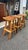 Set of 3 custom handmade wooden bar stools crafted from curved oak barrel staves. Solid construction with curved saddle...