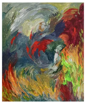 Rosetta Vercellotti, Metamorfosi del tempo, 2023, Oil on Canvas