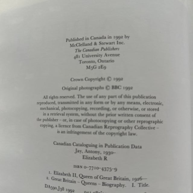 Realism Vintage Queen Elizabeth Book For Sale - Image 3 of 9