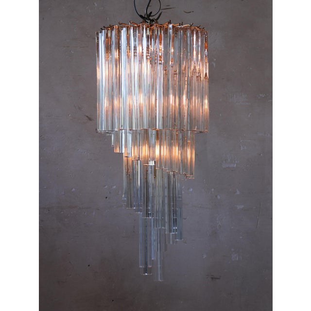 Vintage Murano Glass Chandeliers, 1970s, Set of 2 For Sale - Image 10 of 11