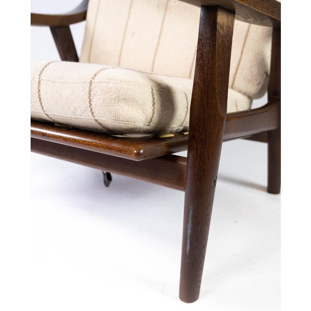 Brown Model GE530 Armchair in Dark Oak by Hans J. Wegner, 1960s For Sale - Image 8 of 13