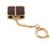 Contemporary Mid 20th Century Louis Vuitton Monogram Alzer Bag Charm With Mirror Key Ring For Sale - Image 3 of 5