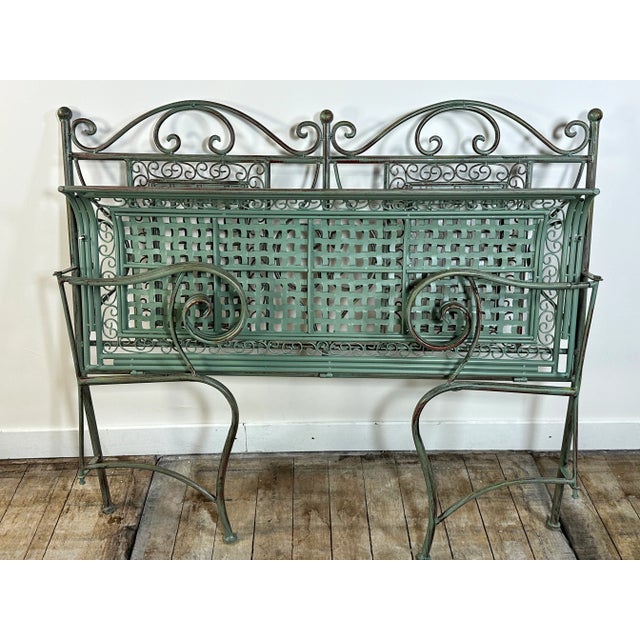 Iron Foldable Garden Bench, 1970s For Sale - Image 9 of 10