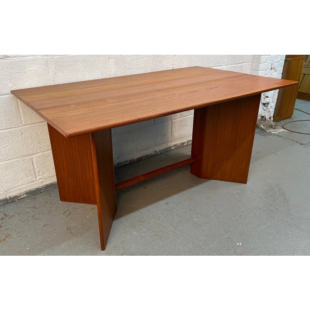 Nordisk Andels-Eksport Mid-Century Teak Drop Leaf Dining Table by Nordisk Andels-Eksport of Denmark For Sale - Image 4 of 17