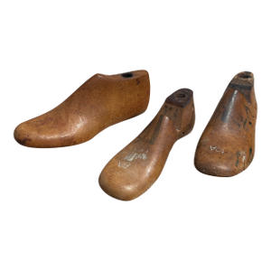 Early 20th Century Children’s Wooden Cobbler’s Shoe Form—Set of 3