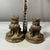 Metal Pair of Bronze Qilin Statues – 2.8" Mythical Beast Figures on Octagonal Bagua Bases For Sale - Image 7 of 8