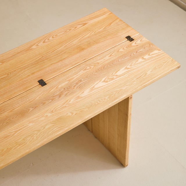 'La Barca' Foldable Ash Wood Console + Dining Table by Piero De Martini for Cassina, 1975 For Sale - Image 14 of 14