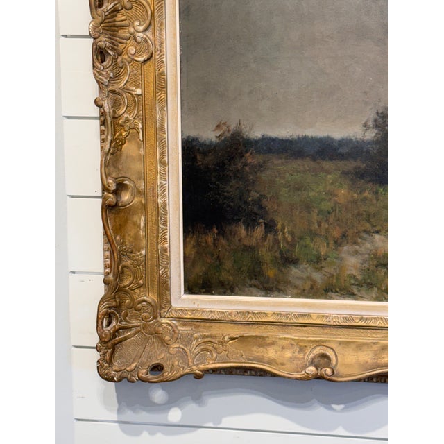 19th Century Belgian Flemish Oil on Canvas For Sale In Nashville - Image 6 of 14