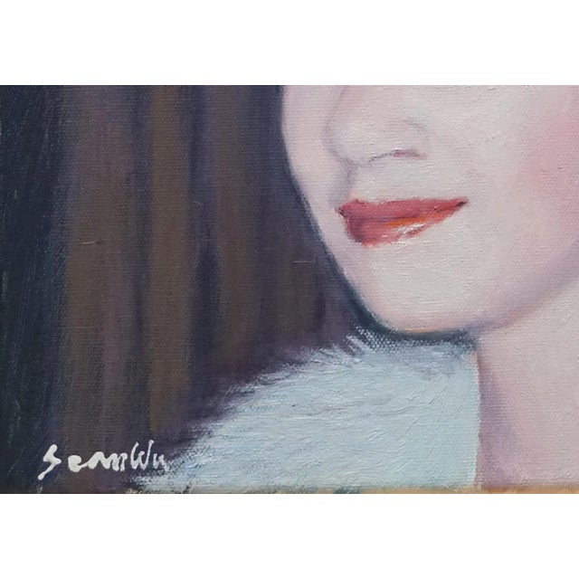 Original Oil Portrait Painting of Queen Elizabeth II For Sale - Image 4 of 5