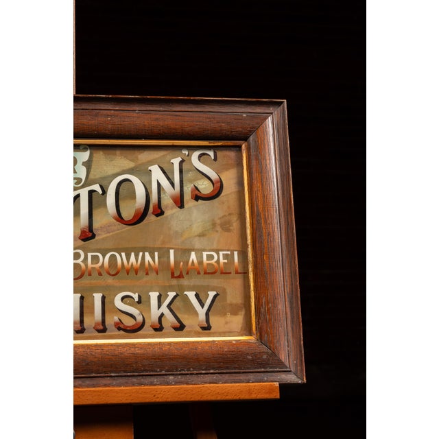 Early 20th Century Marston's Brown Label Whisky Framed Rog Sign For Sale - Image 4 of 9