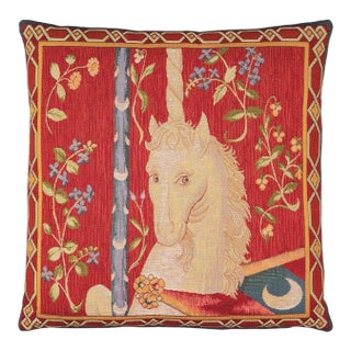 Unicorn-Le Gout Tapestry Cushion With Feather Filler - 46x46cm (18"x18") For Sale