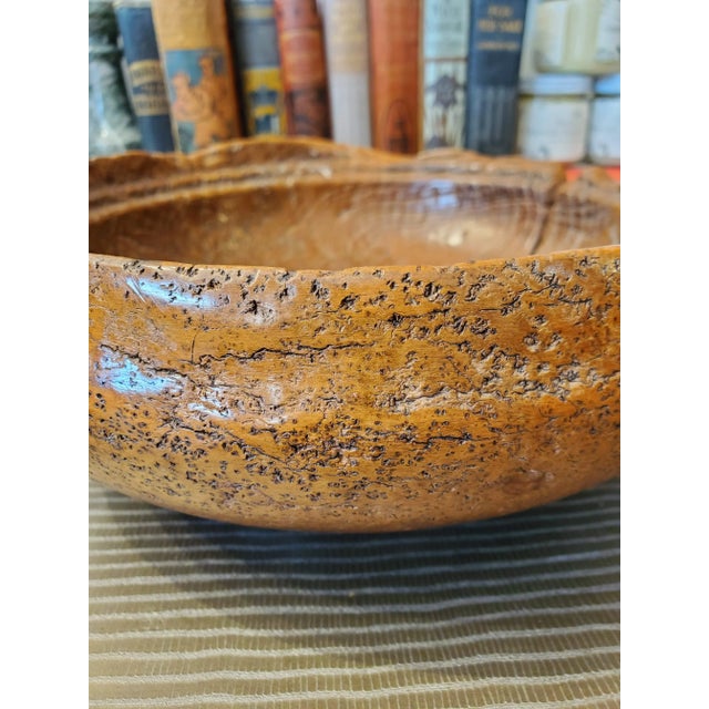 Late 19th Century 19th Century Indonesian Organic Burled Teak Bowl For Sale - Image 5 of 9