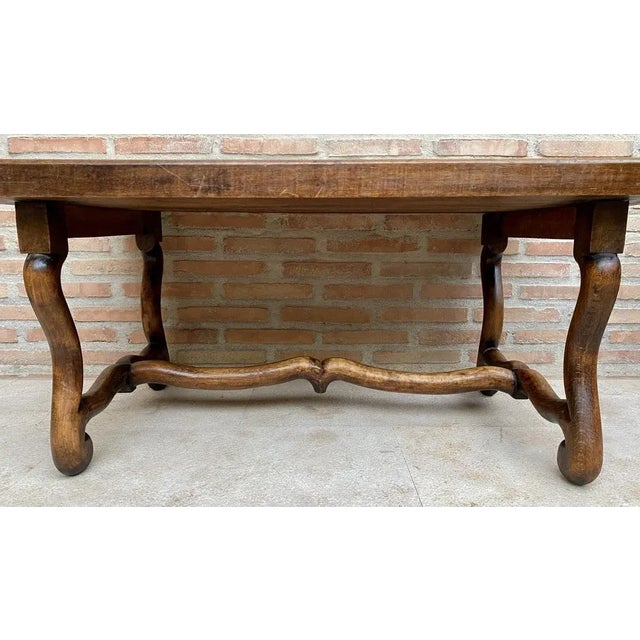 Early 20th Century French Country Oak Side Table, 1940s For Sale - Image 9 of 11