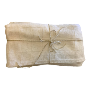 Lauren by Ralph Lauren Classic Knits Cotton Queen 90” X 90” Bed Blanket Usa Made Off White Color, Waffle Weave Pattern