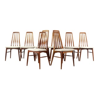 "Eva" Dining Chairs by Niels Koefoed in Rosewood - Set of 8 For Sale